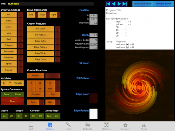 Commander Crayon App Landscape